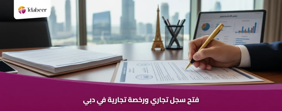 فتح سجل تجاري ورخصة تجارية في دبي