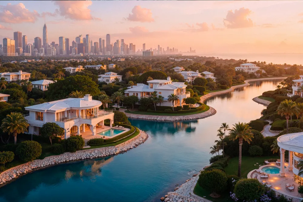 A modern villa representing real estate investment in Dubai