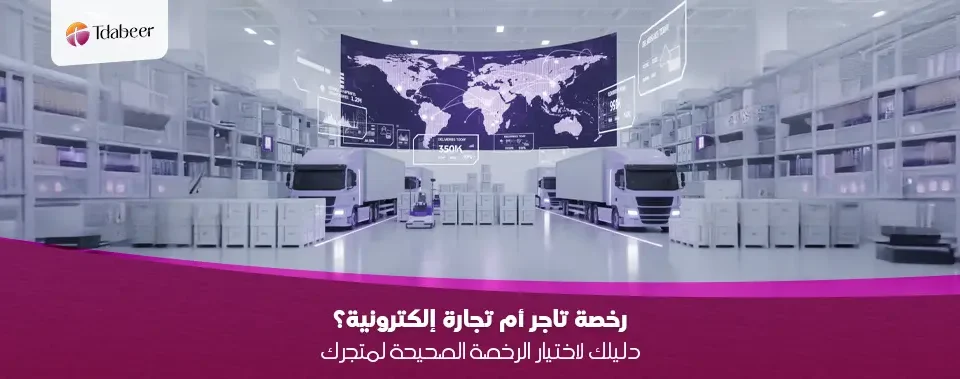 رخصة تاجر أم تجارة إلكترونية؟ دليلك لاختيار الرخصة الصحيحة لمتجرك في 2026