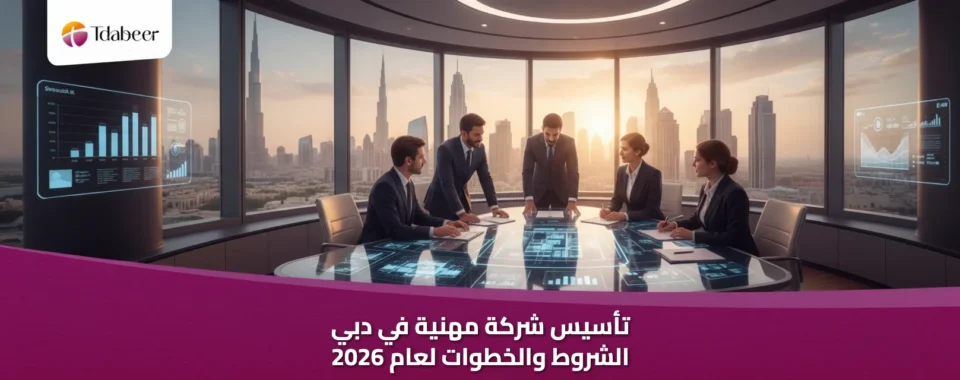 تأسيس شركة مهنية في دبي: الشروط والخطوات لعام 2026
